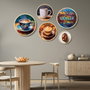 Wallity Yats-16 Conjunto de 5 Cuadros Decorativos Multicolor